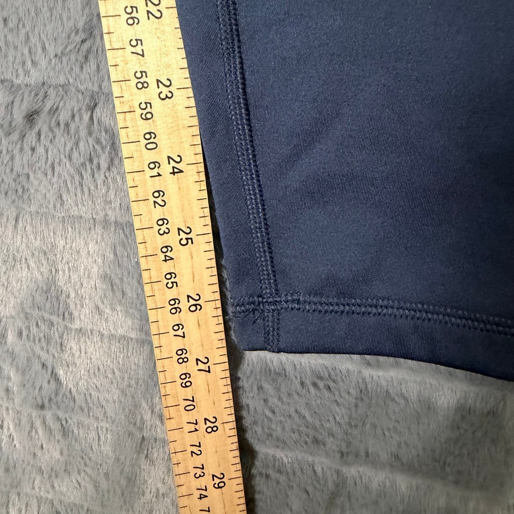 Spyder Active Leggings Womens Medium Navy Blue High Rise Back Zip Pocket Stretch - Picture 4 of 10